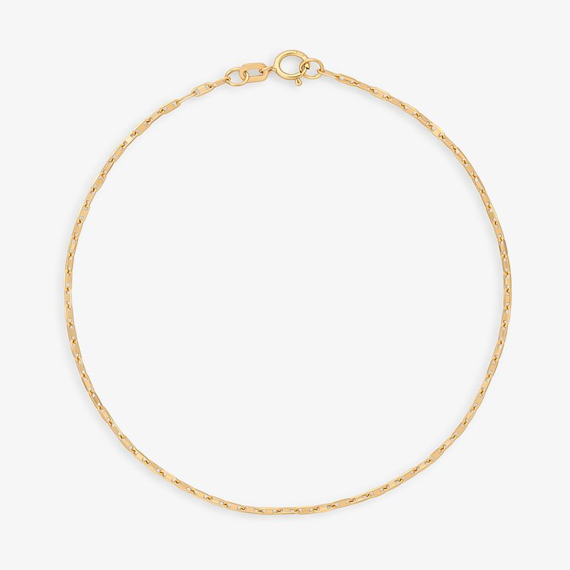 Pulseira Malha Piastrinni em Ouro Amarelo 18k - 21 cm Pulseira Malha Piastrinni em Ouro Amarelo 18k - 21 cm