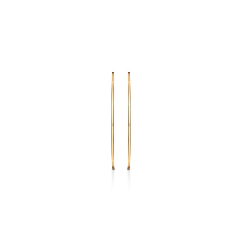 Brinco Argola Vazada em Prata 925 com Banho de Ouro Amarelo 18k Brinco Argola Vazada em Prata 925 com Banho de Ouro Amarelo 18k