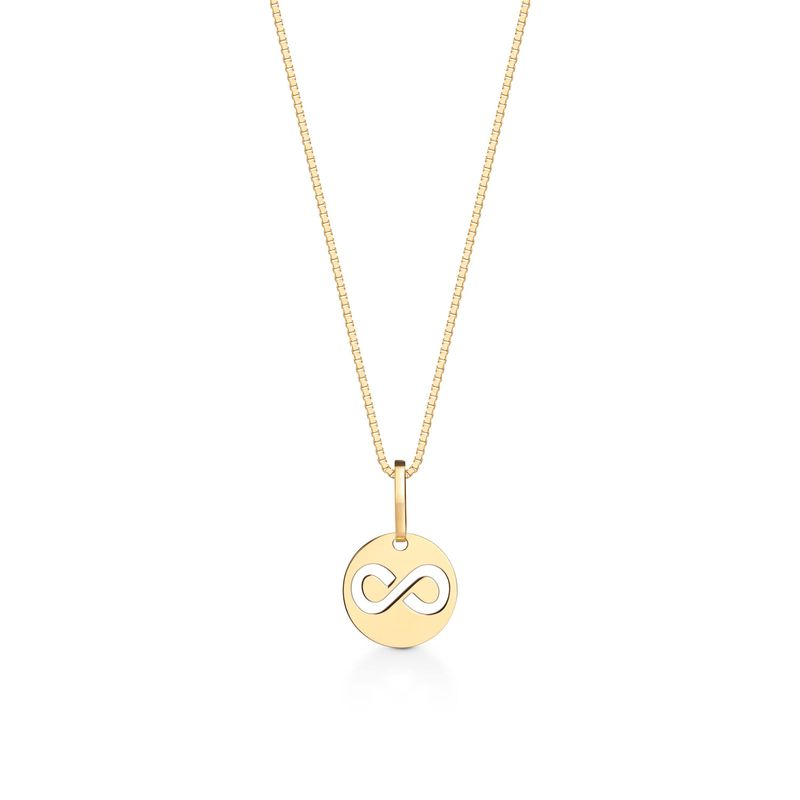 Pingente Infinito em Ouro Amarelo 18k Pingente Infinito em Ouro Amarelo 18k
