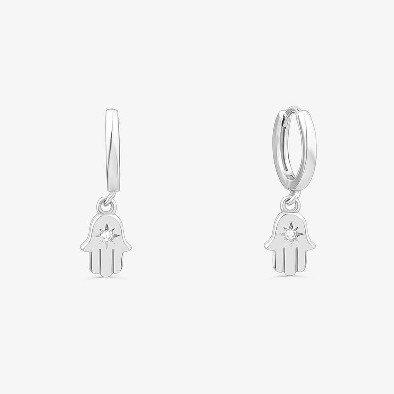 Argola Cravejada em Prata 925 Argola Cravejada em Prata 925