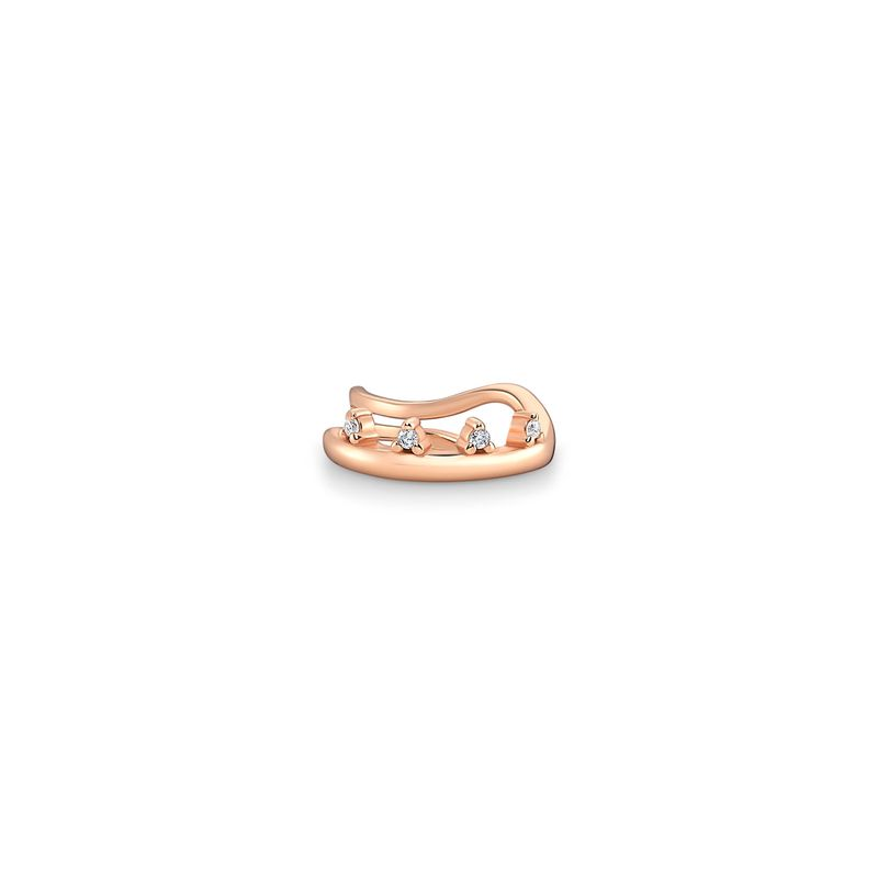 Piercing Cravejado em Prata 925 com Banho de Ouro Rosé 18k Piercing Cravejado em Prata 925 com Banho de Ouro Rosé 18k