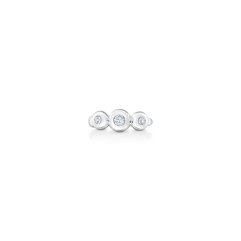 Piercing Círculos com Topázio em Prata 925 Piercing Círculos com Topázio em Prata 925
