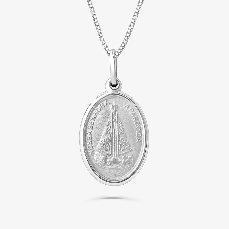 Pingente Nossa Senhora Aparecida em Prata 925 Pingente Nossa Senhora Aparecida em Prata 925