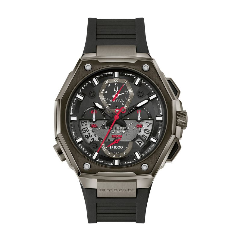 Relógio Bulova Masculino em Silicone Preto Relógio Bulova Masculino em Silicone Preto