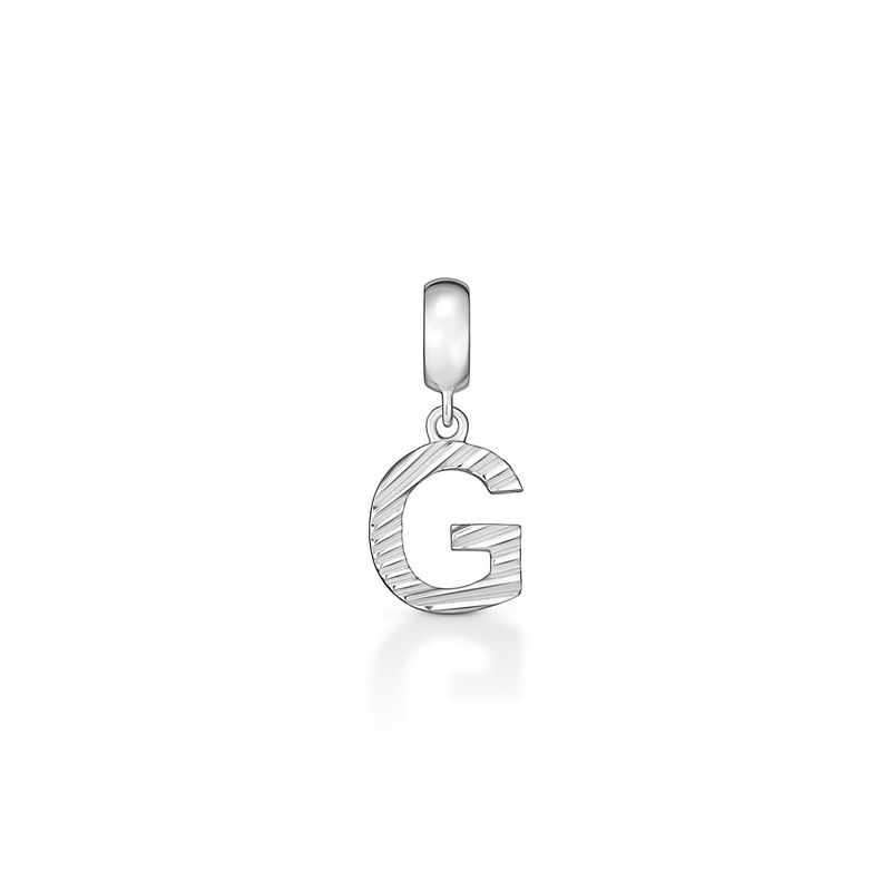 Charm Letra G em Prata 925