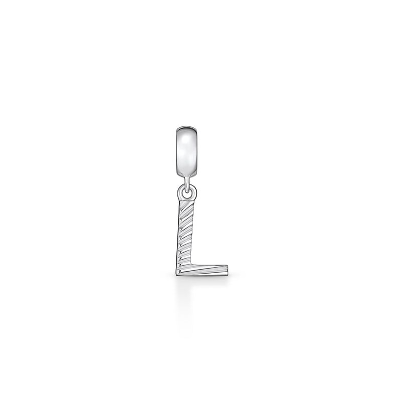 Charm Letra L em Prata 925 Charm Letra L em Prata 925