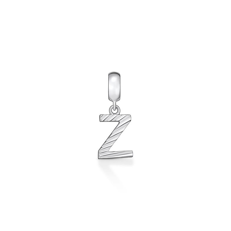 Charm Letra Z em Prata 925 Charm Letra Z em Prata 925