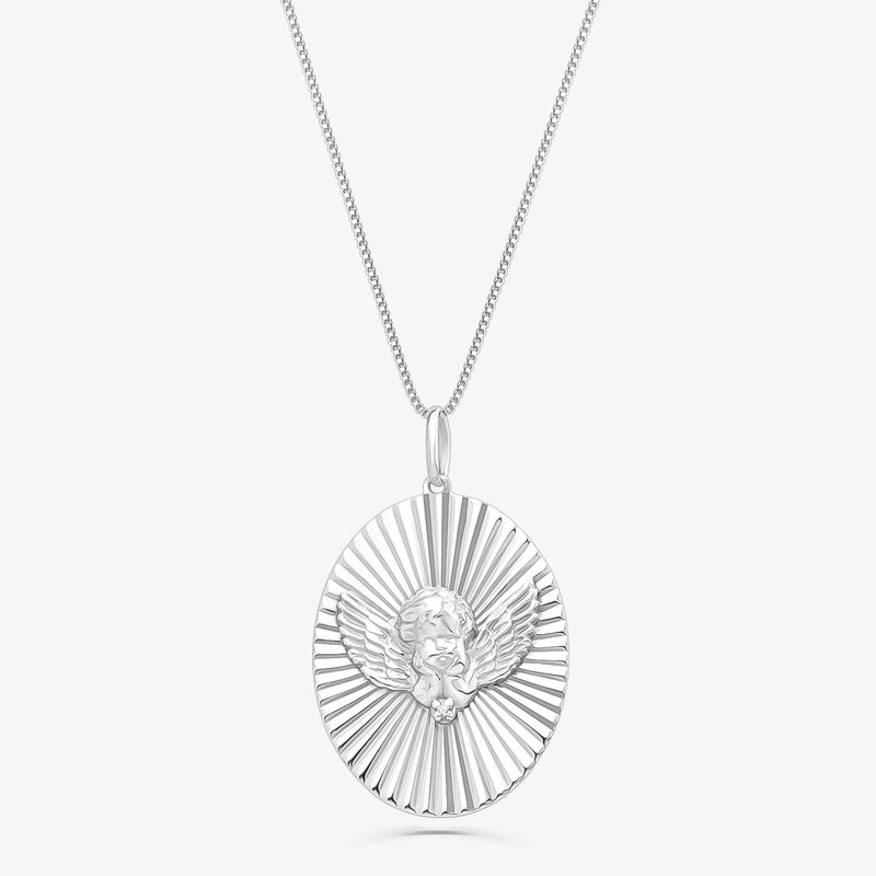 Pingente Anjo da Guarda com Topázio em Prata 925 Pingente Anjo da Guarda com Topázio em Prata 925