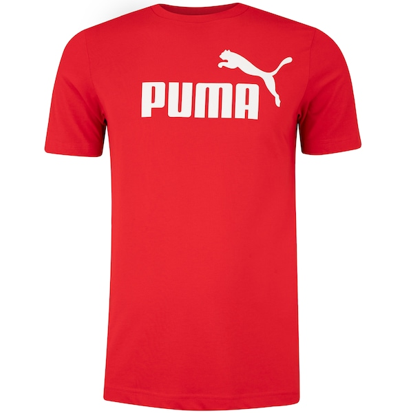 Camiseta Masculina Puma Manga Curta Essentials N01 Logo Tee Camiseta Masculina Puma Manga Curta Essentials N01 Logo Tee