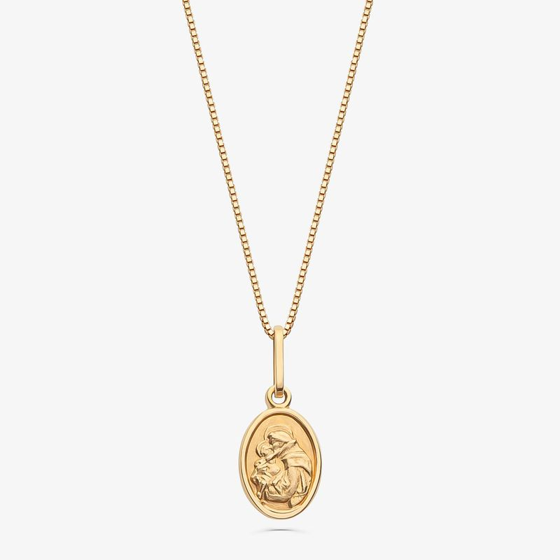 Pingente Santo Antônio em Ouro Amarelo 18k Pingente Santo Antônio em Ouro Amarelo 18k