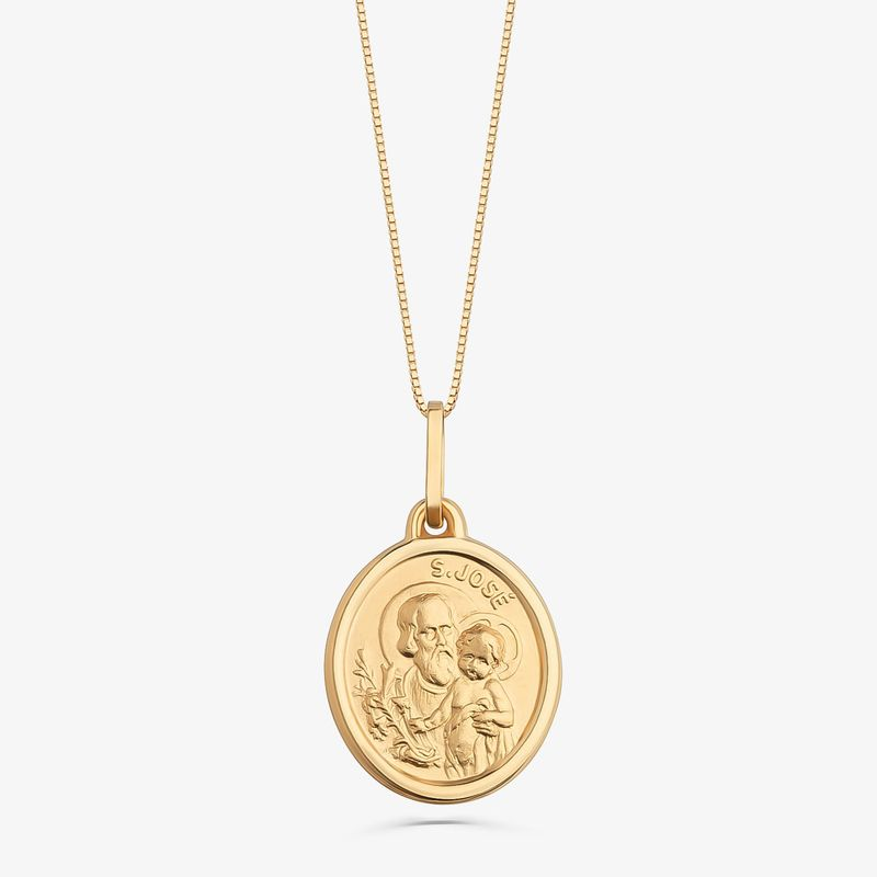 Pingente São José em Ouro Amarelo 18k Pingente São José em Ouro Amarelo 18k