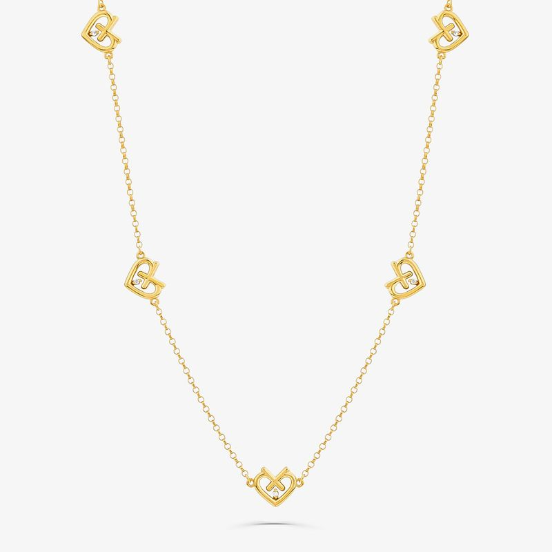 Colar em Ouro Amarelo com Diamante Colar em Ouro Amarelo com Diamante