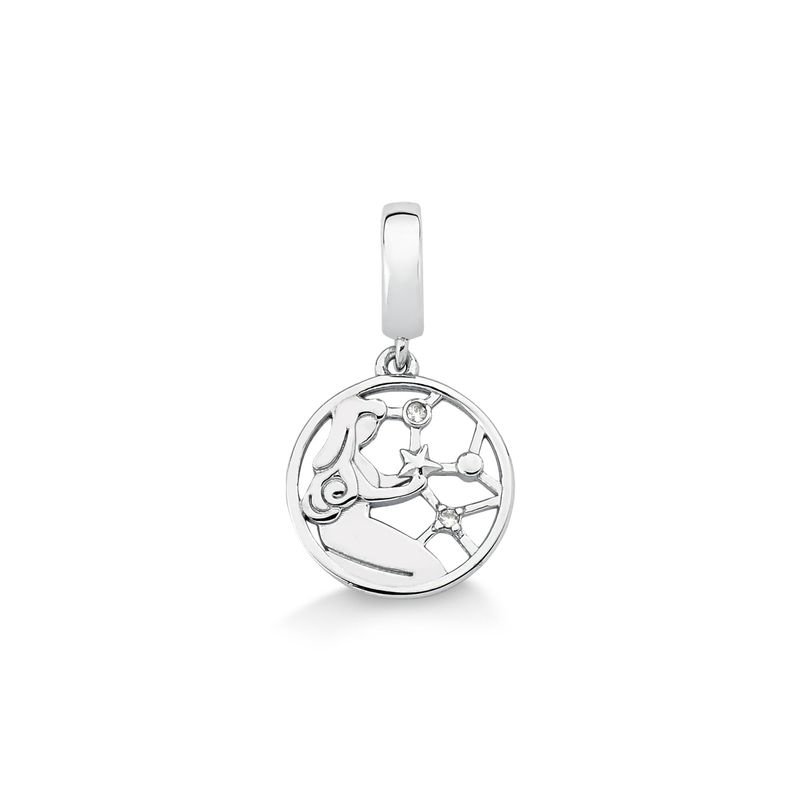 Charm Virgem Cravejado em Prata 925 Charm Virgem Cravejado em Prata 925