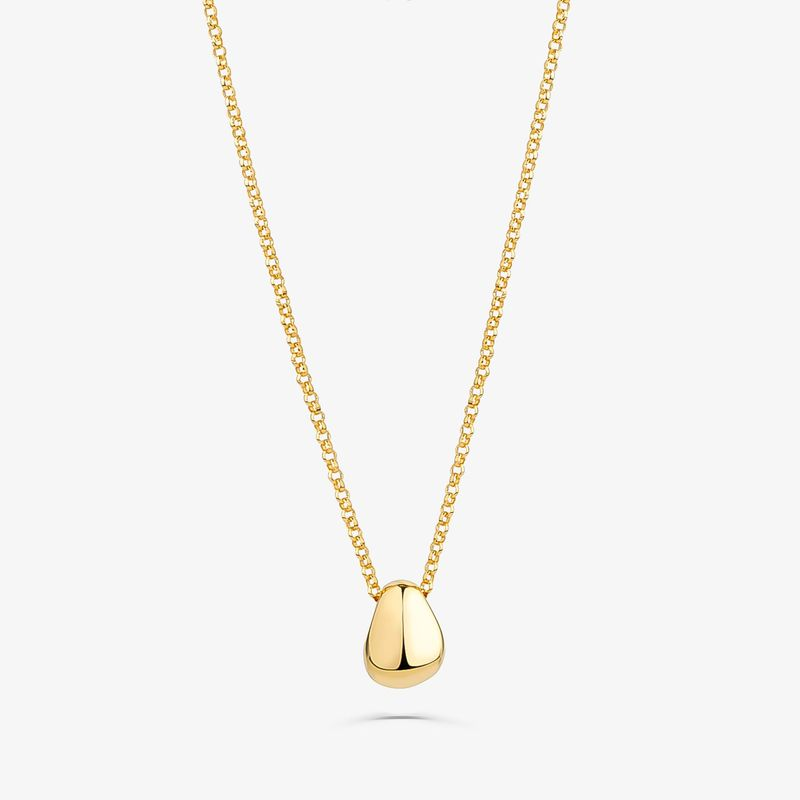 Colar Arredondado em Prata 925 com Banho de Ouro Amarelo 18k