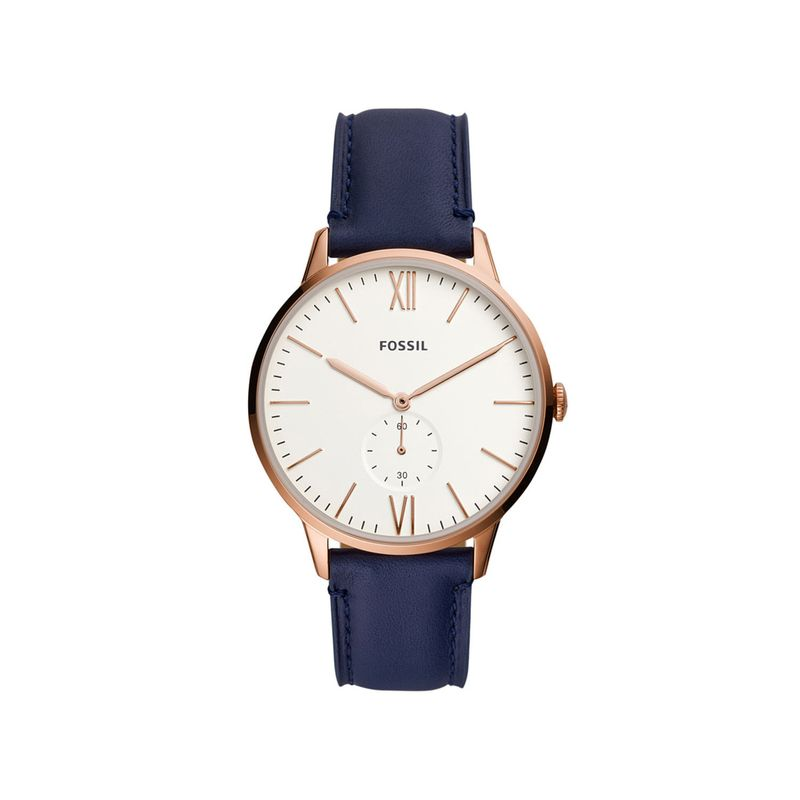 Relógio Fossil Masculino em Couro Azul Relógio Fossil Masculino em Couro Azul