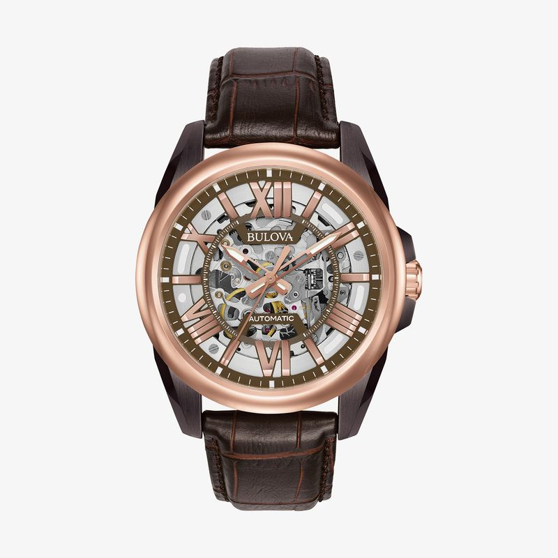 Relógio Bulova Masculino em Couro Marrom Relógio Bulova Masculino em Couro Marrom