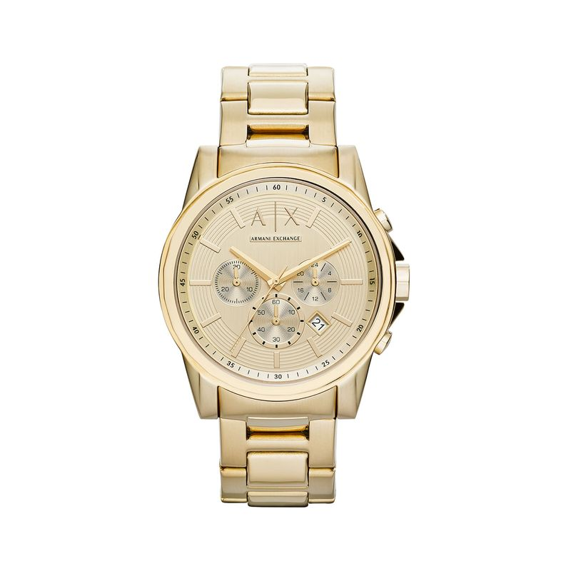 Relogio Armani Exchange Masculino em Aço Dourado Relogio Armani Exchange Masculino em Aço Dourado