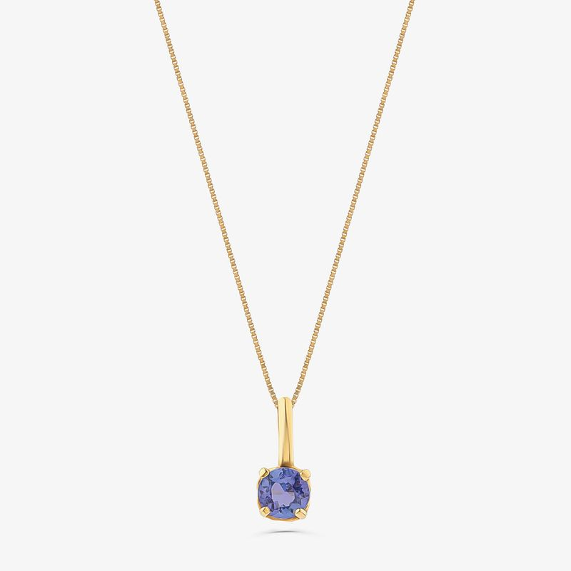 Pingente com Tanzanita, em Ouro Amarelo 18K Pingente com Tanzanita, em Ouro Amarelo 18K
