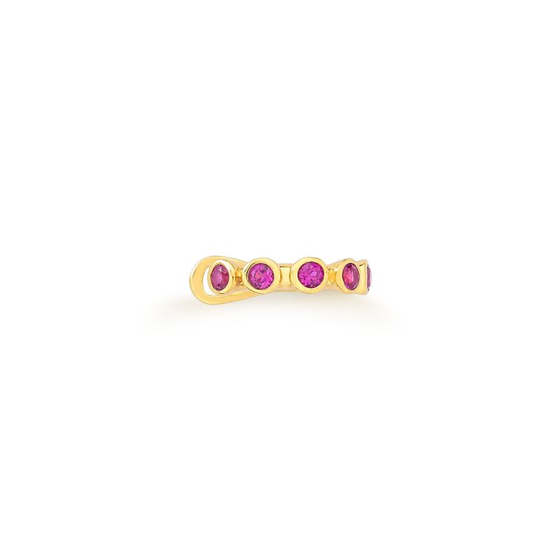 Piercing Cravejado em Prata 925 com Banho de Ouro Amarelo 18k Piercing Cravejado em Prata 925 com Banho de Ouro Amarelo 18k