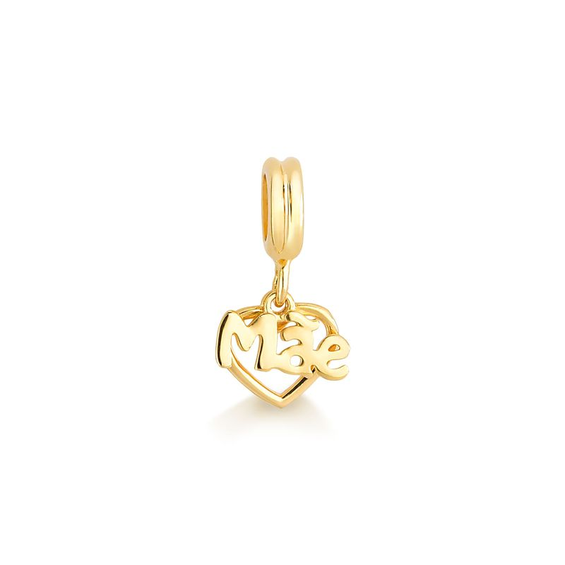 Charm Mãe em Prata 925 com Banho de Ouro Amarelo 18k Charm Mãe em Prata 925 com Banho de Ouro Amarelo 18k