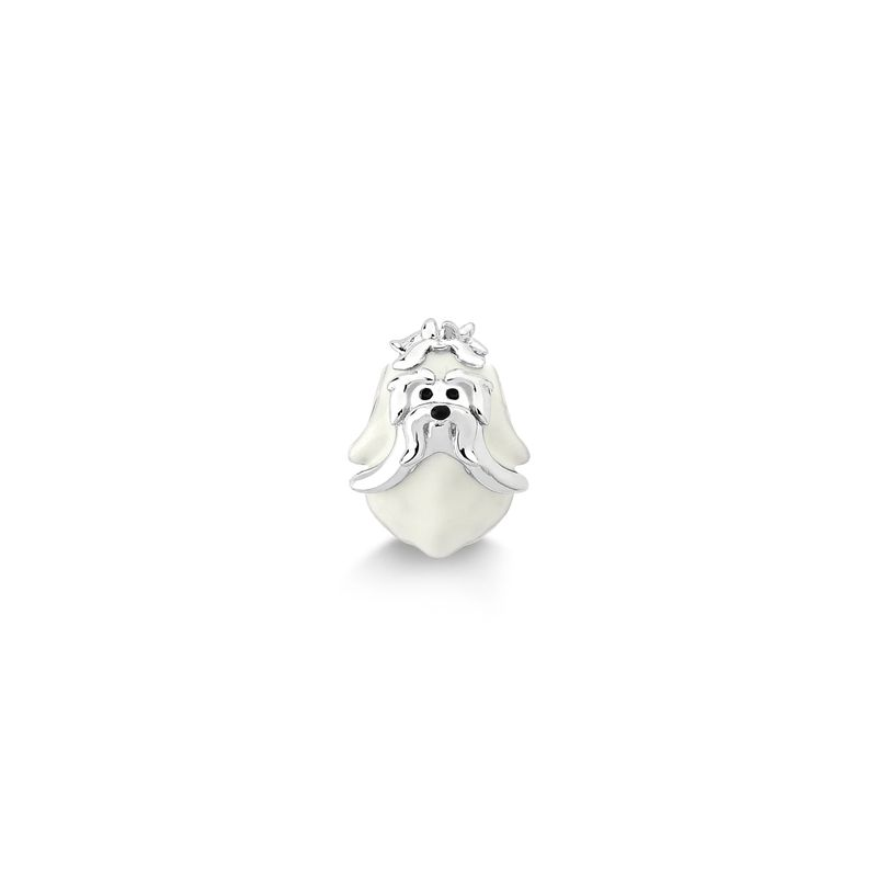 Charm Lhasa Apso em Prata 925