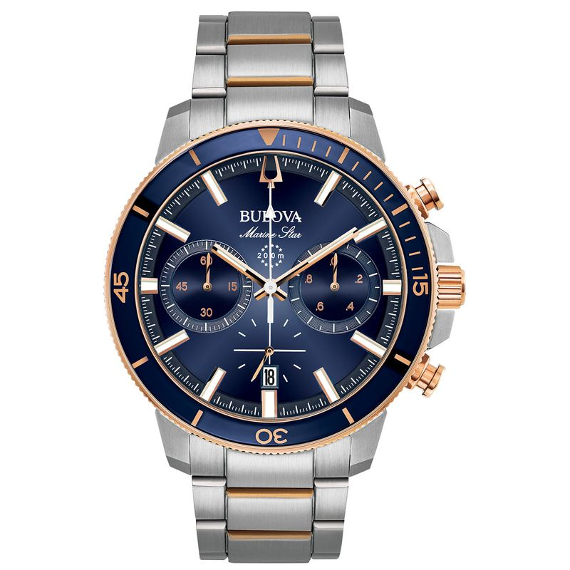 Relógio Bulova Masculino Marine Star em Aço Bicolor 98B301N Relógio Bulova Masculino Marine Star em Aço Bicolor 98B301N