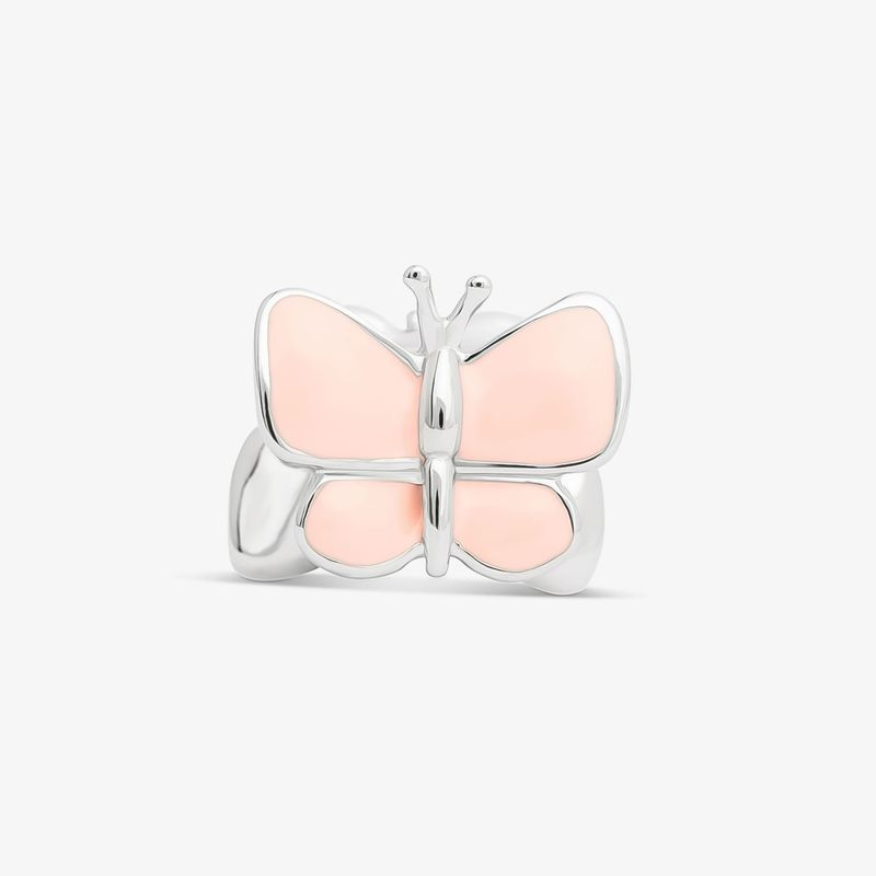 Charm Borboleta Cravejado em Prata 925 Charm Borboleta Cravejado em Prata 925