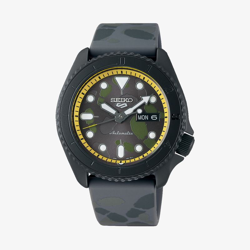 Relógio Seiko Masculino em Silicone Preto Relógio Seiko Masculino em Silicone Preto