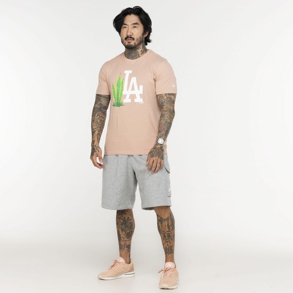 Camiseta dos Los Angeles Dodgers New Era Rooted Nature Camiseta dos Los Angeles Dodgers New Era Rooted Nature