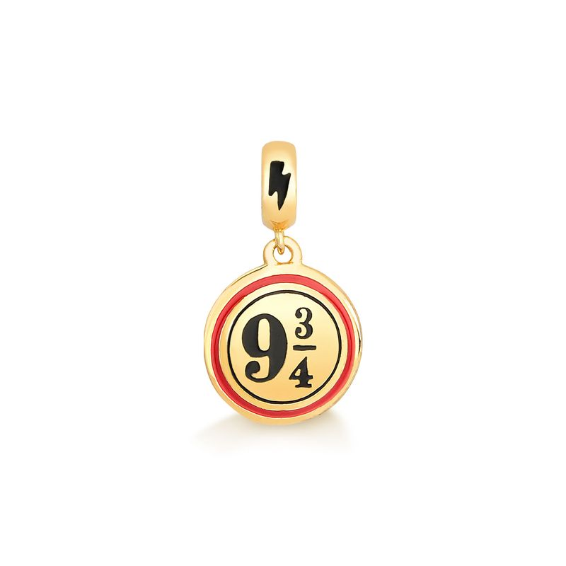 Charm Plataforma 9 3/4 em Prata 925 com Banho de Ouro Amarelo 18k Charm Plataforma 9 3/4 em Prata 925 com Banho de Ouro Amarelo 18k