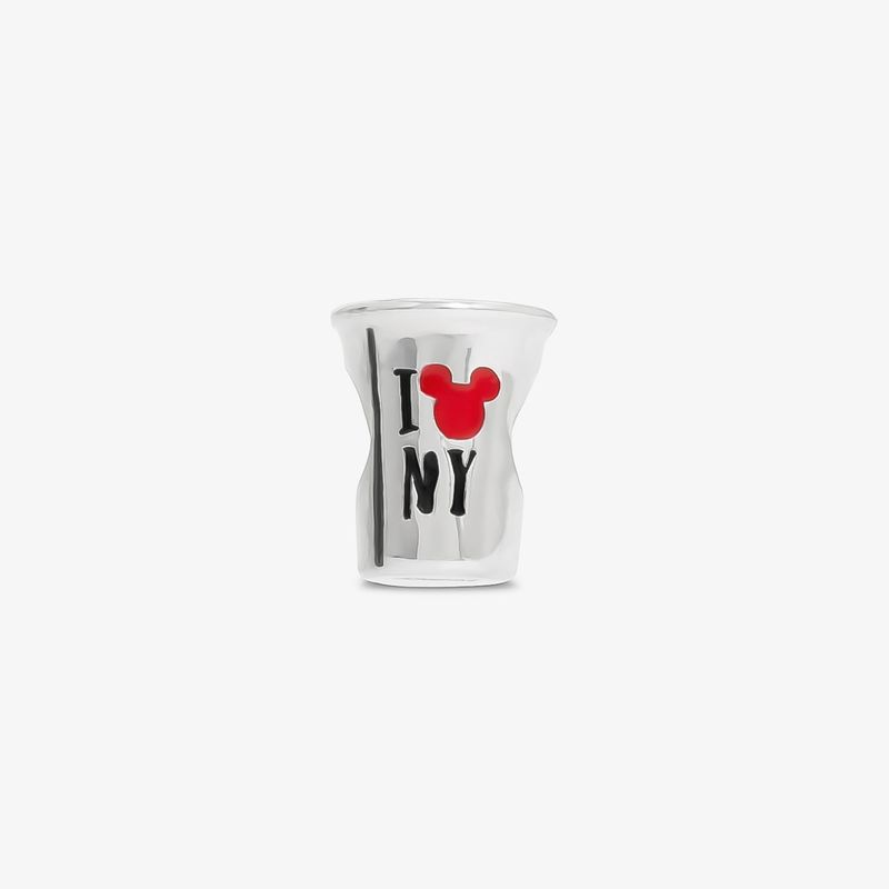 Charm Copo Café Mickey NY em Prata 925 Charm Copo Café Mickey NY em Prata 925