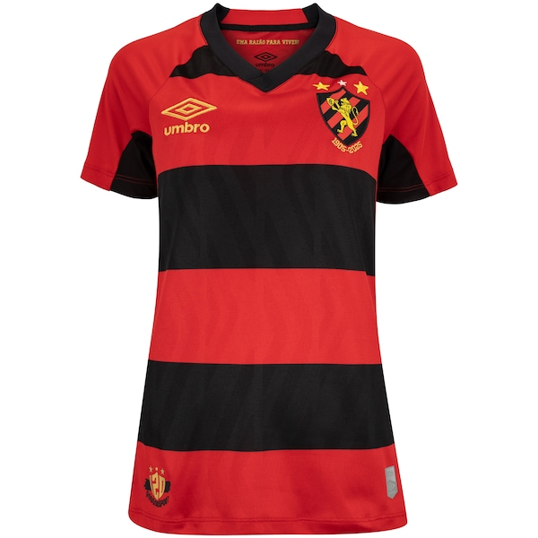 Camisa do Sport Club do Recife I 25 Umbro Feminina Torcedor Camisa do Sport Club do Recife I 25 Umbro Feminina Torcedor