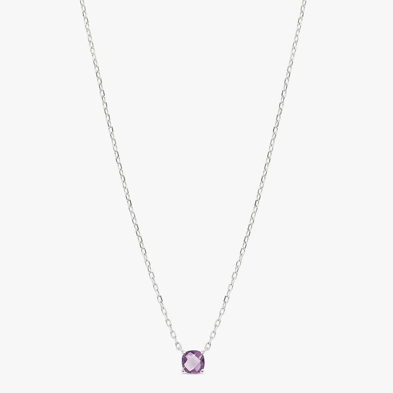 Colar com Ametista em Prata 925 Colar com Ametista em Prata 925