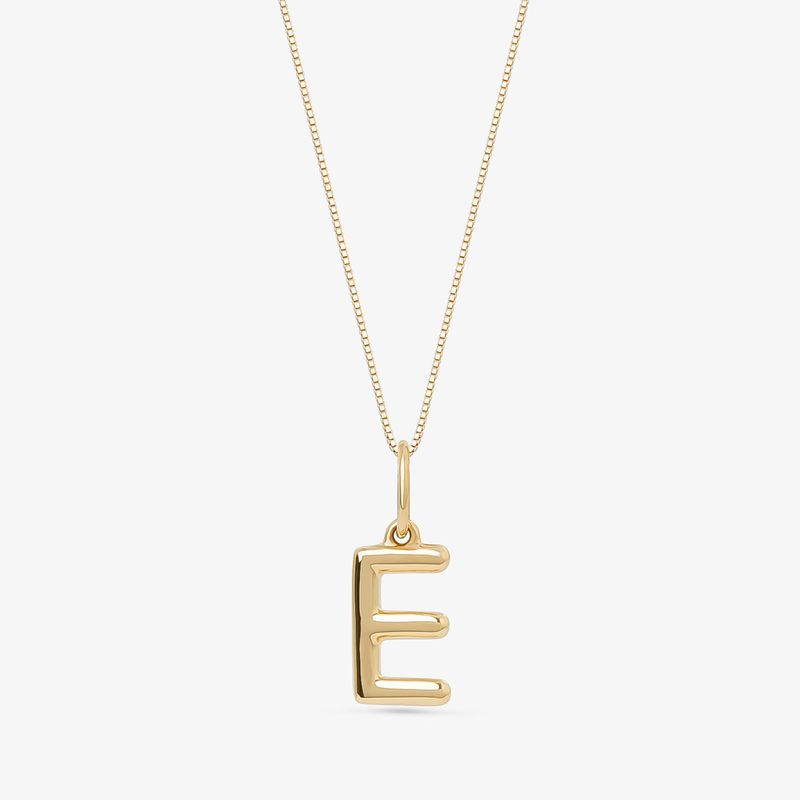 Pingente Letra E em Ouro Amarelo 18k Pingente Letra E em Ouro Amarelo 18k