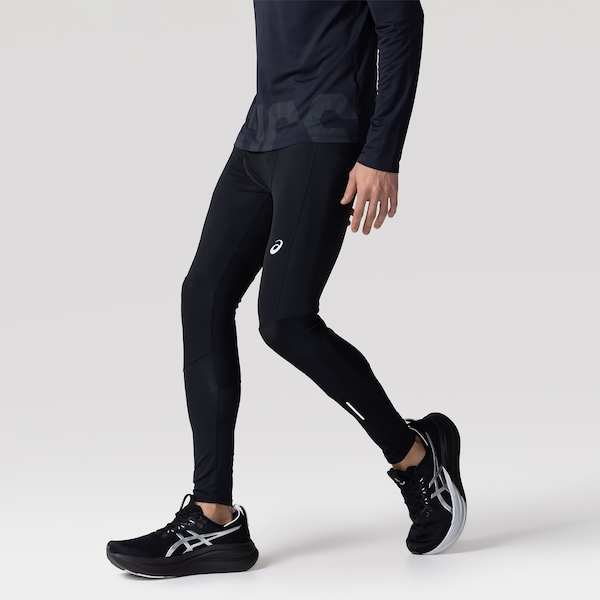 Calça ASICS Legging Compressão PWR Refletiva Masculina Calça ASICS Legging Compressão PWR Refletiva Masculina