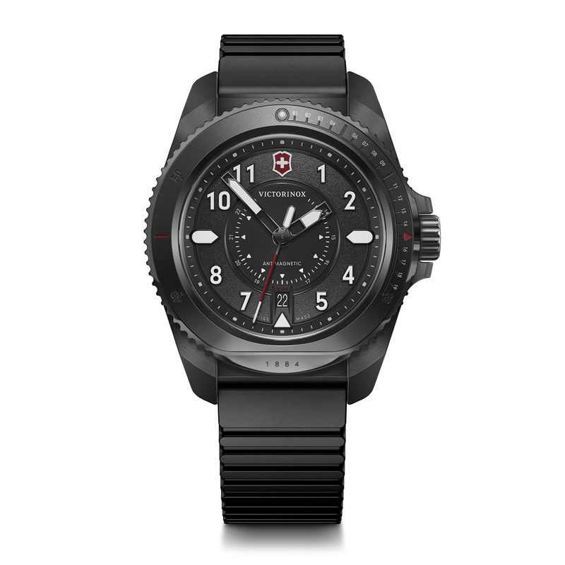 Relógio Victorinox Masculino em Borracha Preta 241982 Relógio Victorinox Masculino em Borracha Preta 241982
