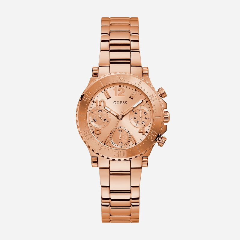 Relógio Guess Multifunção Feminino em Aço Rosé GW0465L2 Relógio Guess Multifunção Feminino em Aço Rosé GW0465L2