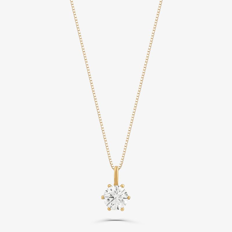 Pingente em Ouro Amarelo com 40 Pontos de Diamantes Pingente em Ouro Amarelo com 40 Pontos de Diamantes