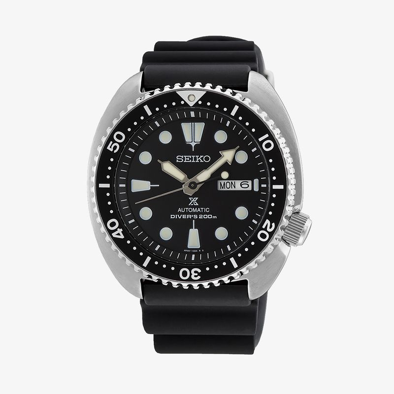 Relógio Seiko Masculino com Pulseira de Silicone Preta Relógio Seiko Masculino com Pulseira de Silicone Preta