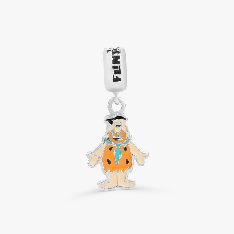Charm Fred Flintstone em Prata 925 Charm Fred Flintstone em Prata 925