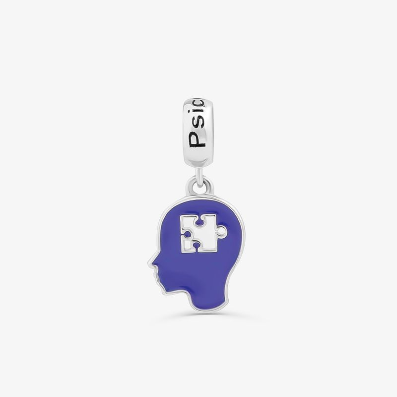 Charm Psicologia em Prata 925 Charm Psicologia em Prata 925