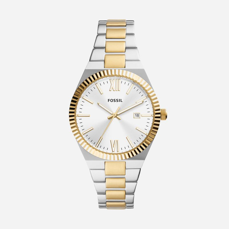 Relógio Fossil Feminino em Aço Bicolor ES5259/1KN Relógio Fossil Feminino em Aço Bicolor ES5259/1KN