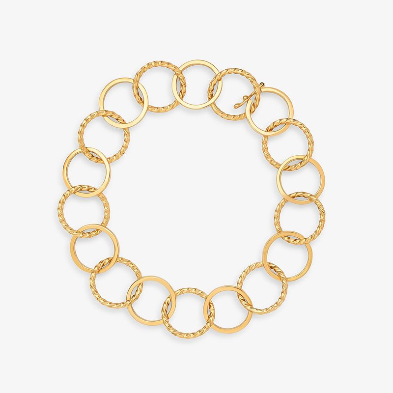Pulseira Elos em Ouro Amarelo 18k Pulseira Elos em Ouro Amarelo 18k
