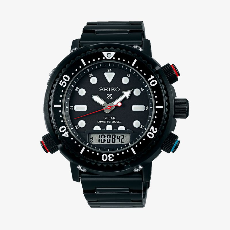 Relógio Seiko Prospex Solar Masculino Hybrid Diver's 40th Anniversary Ed. Limitada SNJ037P1 Relógio Seiko Prospex Solar Masculino Hybrid Diver's 40th Anniversary Ed. Limitada SNJ037P1
