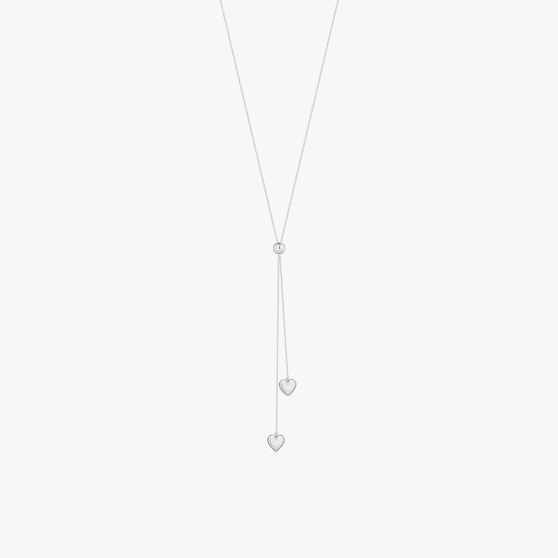 Colar Coração em Ouro Branco 18K Colar Coração em Ouro Branco 18K
