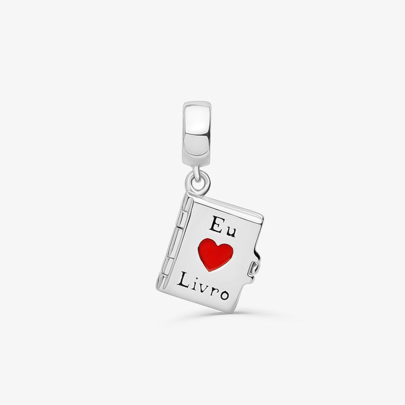 Charm Livro Era Uma Vez em Prata 925 Charm Livro Era Uma Vez em Prata 925