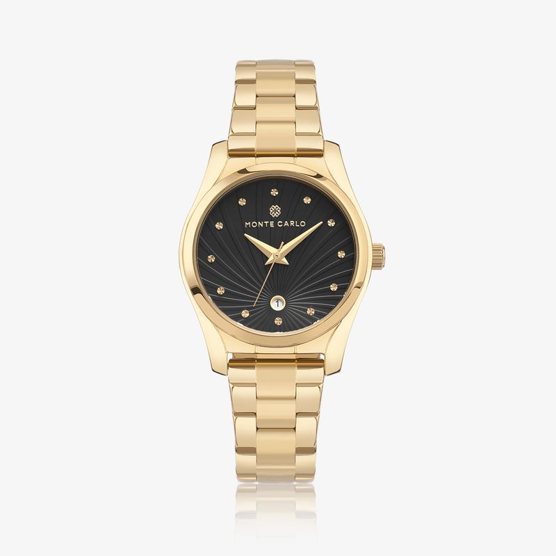 Relógio Monte Carlo Feminino Classic em Aço Dourado Relógio Monte Carlo Feminino Classic em Aço Dourado