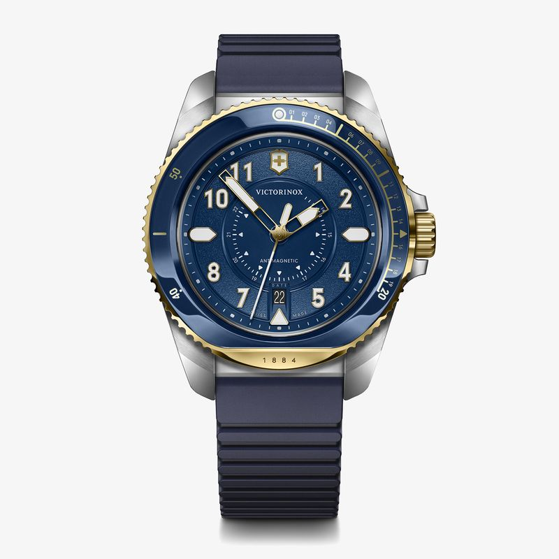 Relógio Victorinox Journey 1884 com Pulseira de Silicone Azul 242013 Relógio Victorinox Journey 1884 com Pulseira de Silicone Azul 242013