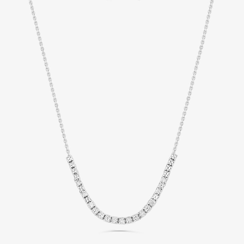 Colar Riviera com Diamantes em Ouro Branco 18k Colar Riviera com Diamantes em Ouro Branco 18k