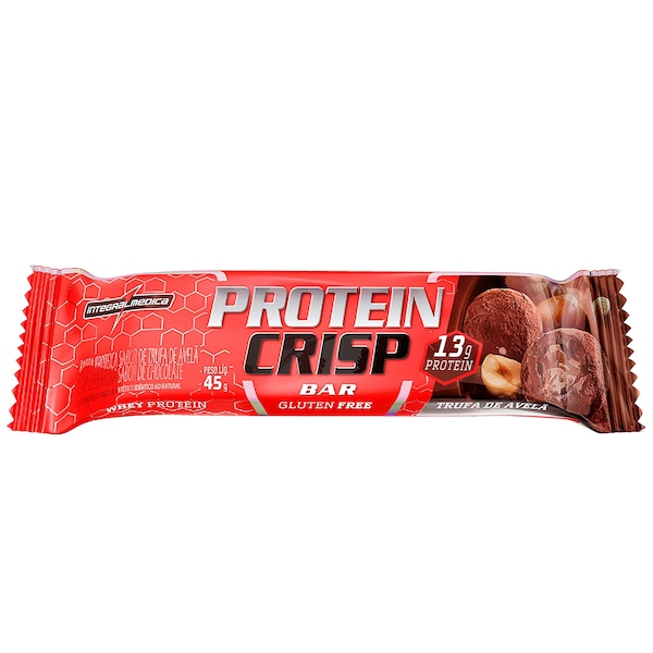 Barra de Proteína Integralmédica Protein Crisp Bar 45g Trufa de Avelã